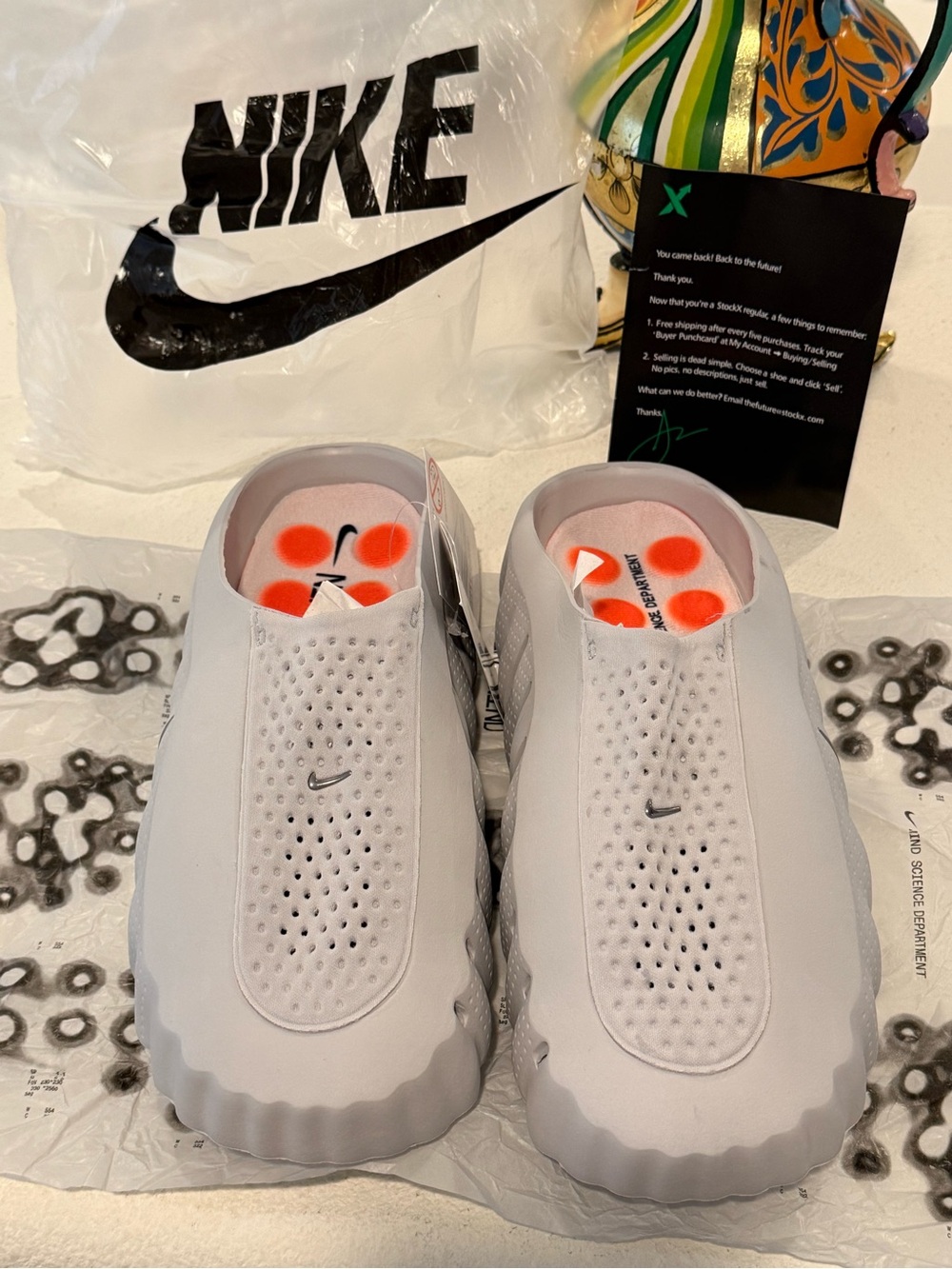 NWOB Nike MIND Slip-On Sneakers with Orange Insole Accents - Picture 4 of 10